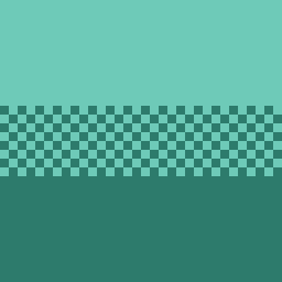 checkerboard dithering transition